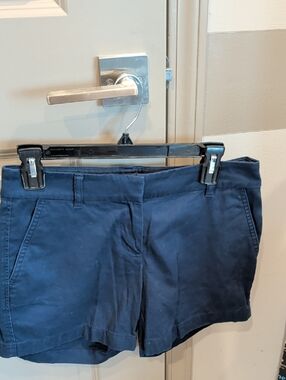 J. Crew Navy Cotton Bermuda Shorts